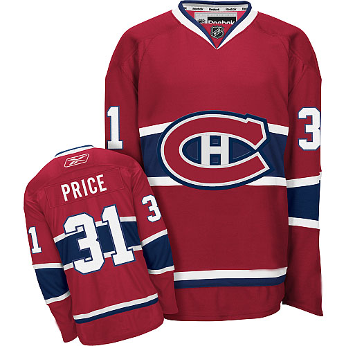 80% Discount Red NHL Montreal Canadiens 31 Carey Price Hockey Jersey